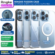 Original Ringke Fusion Case iPhone 13 Mini 13 13 Pro 13 Pro Max - Soft Casing Anti Crack Cover Softc