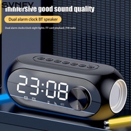 SVNFY Bluetooth Speakers, Multifunctional 360° Surround Sound Clock Bluetooth Speaker, Portable with