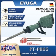 EYUGA Demolition Hammer 1600w 45.5J - 50.5J Impact Rating