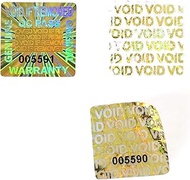 500pcs Laser Hologram Stickers Tamper EVIDENT Security with Serial Numbers Void if Removed 0.787 inc