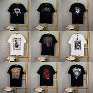 STUSSY 8 BALL POOL BORN RAISED WHITE TSHIRT T-SHIRT