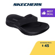 Skechers Women On-The-GO GOwalk Flex Endless Summer Sandals - 141402-BBK Contoured Goga Mat Footbed, SK7281