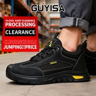 GUYISA Safety shoes, anti smashing steel toe work shoes