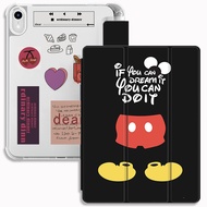 IPad case 2022 for iPad 10th gen case 10.9-inch A2696, A2757, A2777 with DIY sticker, semi transpare