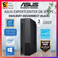 ASUS EXPERTCENTER D6 SFF D6414SFF-0G5400001T PC (PENTIUM G5400/4GB/1TB HDD/W10/3YRS ONSITE)