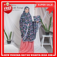 Mukena Rayon Jumbo Premium Mykenah Mokenah Female Hadijah Mungkena Ruku Adult Canal Rayon Material M