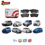 🚨 BREMBO 🚨 BRAKE PAD - PERODUA KANCIL / KELISA / KENARI / VIVA / MYVI / ALZA / KEMBARA / RUSA / AXIA