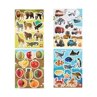 [ARIATI] Kids 2-Piece Magnetic Puzzle / Educational Matching Toy / Animals Vehicles Fruits Oceans