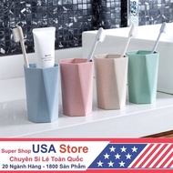 Combo of 2 Modern Toothbrush Cups - Drinking Cups