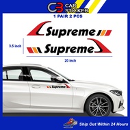 Supreme Car Body Sticker / 1pair 2pcs / cs709