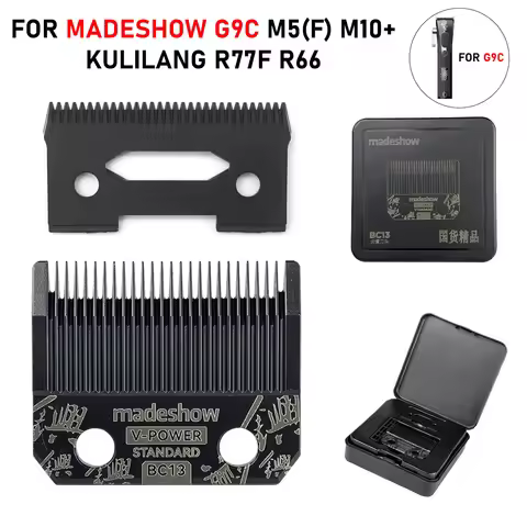 Madeshow Kulilang G9C M5(F) M10+ R66 R77F Standard Blades Hair Clipper V-POWER Blade Trimmer Replace