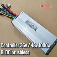 Controller 36V 48V 1000W BLDC Brushless Sepeda Skuter Motor Listrik