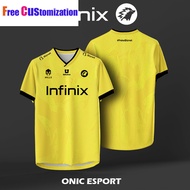 ONIC ESPORTS INFINIX JERSEY FANISSUE V-NECK SHORT SLEEVE