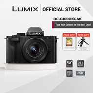 LUMIX G Camera DC-G100DKGAK with USB Type-C with H-FS12032 Lens