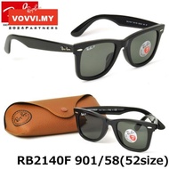 Rayban Wayfarer Original Factory Fashion Casual Polarized Sunglasses RB2140F 901/58 52mm/54mm (Asian Adjustment)