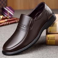 Genuine Leather Handmade Shoes Men Loafers Slip On Business Casual Shoes Classic Soft Leather Hombre Breathable Men Shoes Flat