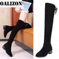 Over The Knee Chelsea High Boots Chunky Shoes New Winter 2022 Women High Heels Suede Warm Shoes Fashion Boots Crystal Sexy Boots