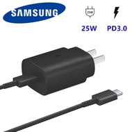 Original Samsung 25W Super Fast Charger Adapter Type-C PD Fast Charge สำหรับ Galaxy S21 5G S20 S10หมายเหตุ20 10 A71 A70s A80 M51