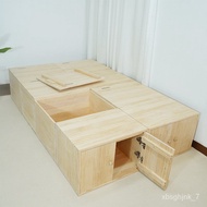 HY-# Tatami Wooden Box Bed Combination Bedroom Hotel Storage Bed Multi-Functional Combination Storage Bed Windows and Ca