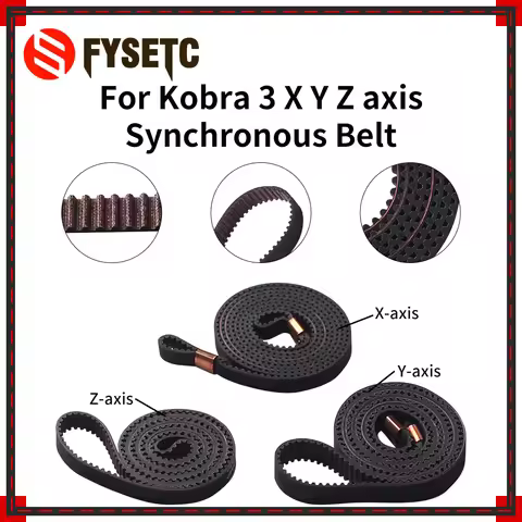 High Temperature And Wear Resistance Belt For Kobra 3 X Y Z axis Synchronous Belt For Kobra 3 3D Pri