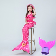 Kids Swimming Mermaid Tails Swimwear Swimmable Beach Clothes Little Children Mermaid Swimsuit  Monof