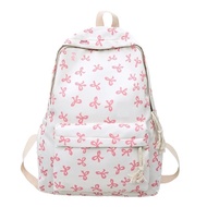 GHS 1Pcs Large Capacity Bow Backpack Nylon Cute Teenagers Shoulder Bag Durable Lightweight Students 