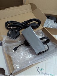 new charger for Lenovo 65w TYPE C with HK 3-prong power plug, cardboard box, bubble wrap. typec powe