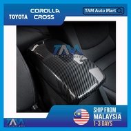 Toyota Corolla Cross XG10 Armrest Center Console Carbon Cover Fit For Corolla Cross 2021 - 2023