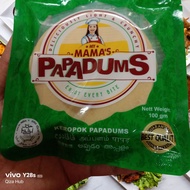 Keropok Papadums Papadom Papadam MY MAMAS 100g Halal