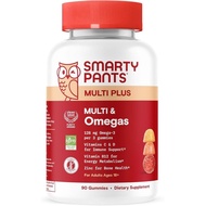 SmartyPants Multivitamin for Men & Women - Improved Formula: Multivitamin Gummies with Omega 3 (DHA/
