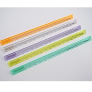 Ready Stock MILAN See-Through Triangle Ruler Triangle Ruler 15cm Regular Ruler Plastic Triangle Rule