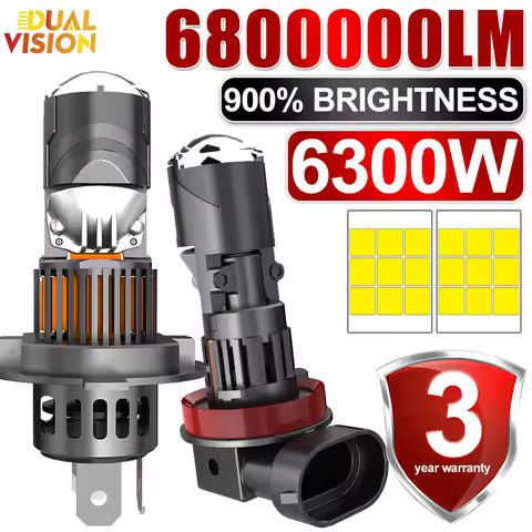 6300W H7 LED Headlights H11 H8 H9 CSP CHIPS 9005 HB3 9006 HB4 9012 Canbus Mini Lights Mini Projector