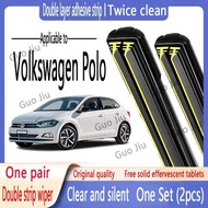 Suitable for Volkswagen Polo Double-Layer Rubber Strip Wiper Volkswagen Polo Car Double Rubber Strip