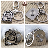 VORTEXPULSE Spinning Rotor Keychain, Zinc Alloy Mechanical Automotive Engine Rotary Keyring, High Pl