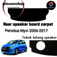 Perodua Myvi 2006-2017 bonet rear speaker board carpet set