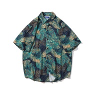 HBUH เสื้อฮาวาย เสื้อเชิ้ตสงกรานต์ลายดอก hawaiiสไตล์เกาหลี