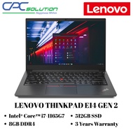 Lenovo ThinkPad E14 Gen 2 Notebook 14 Inch i7-1165G7 8GB DDR4 3200 Onboard 512G M.2 2242 NVMe SSD 3 