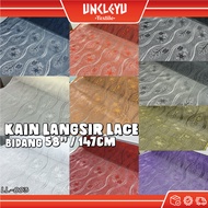 Kain Langsir Lace / Langsir Lace Sulam 58inci/147cm (Harga Untuk 0.5 Meter) LL-003