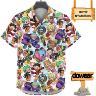 KEMEJA Dowear Casual Shirt Jumbo S-5XL Men Women Hawaiian Short Sleeve 857 EGGHEAD CUTE