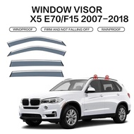For BMW X5 1999-2022 E53 E70 F15 G05 Window Visor Accessories Deflectors Windows Rain Visor Visor Su