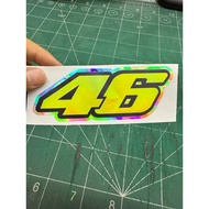 Sticker 46 Rossi Sticker Rainbow Color