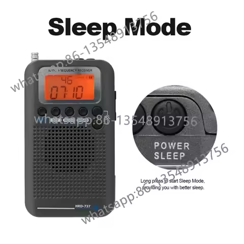 HRD-737 Portable Aviation Band Radio Off-Road Hobby VHF Channel Multifunction Full Band