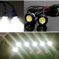 BHKASDI ไฟวิ่งเดย์ไลท์ LED 12V 10Wไฟวิ่งเดย์ไลท์ตาเหยี่ยวไฟฉายคาดศีรษะแสงสีขาว