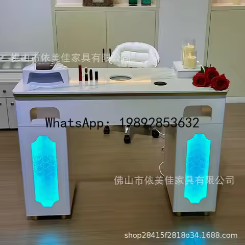 X-21 high-power vacuum cleaner manicure table manufacturer economical single manicure table full set