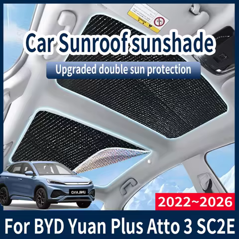 For BYD Yuan Plus Atto 3 SC2E 2022~2026 Car Sun Shades Cover Auto Sunroof Sunshade Protector Anti-UV