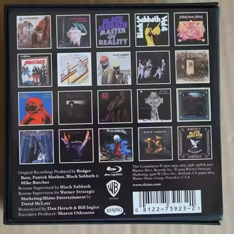 Black Box Ozzy Osbourne Complete Heavy Metal Rock Music CD Album 22pcs Record BD Soundtracks Gift Se