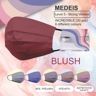 3 ply Medeis Hong Kong Medical Mask | BFE 99% | CE/FDA/TYPE IIR EN14683 ASTM [Incredible Collection]