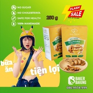 Weight loss diet cake, oat banana biscotti cake is suitable for gym people who play sports, pregnant mothers KL: 250g