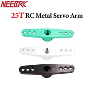 NEEBRC 48mm 25T M3 Aluminum RC Servo Arm 6 Horns Dual Arm For MG995 MG996R E9001 Futaba Savox PowerH