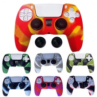 PS5 Camouflage Silicone Protective Case Cover Skin for Playstation 5 Controller Gamepad Sleeve for DualSense Game Accessories